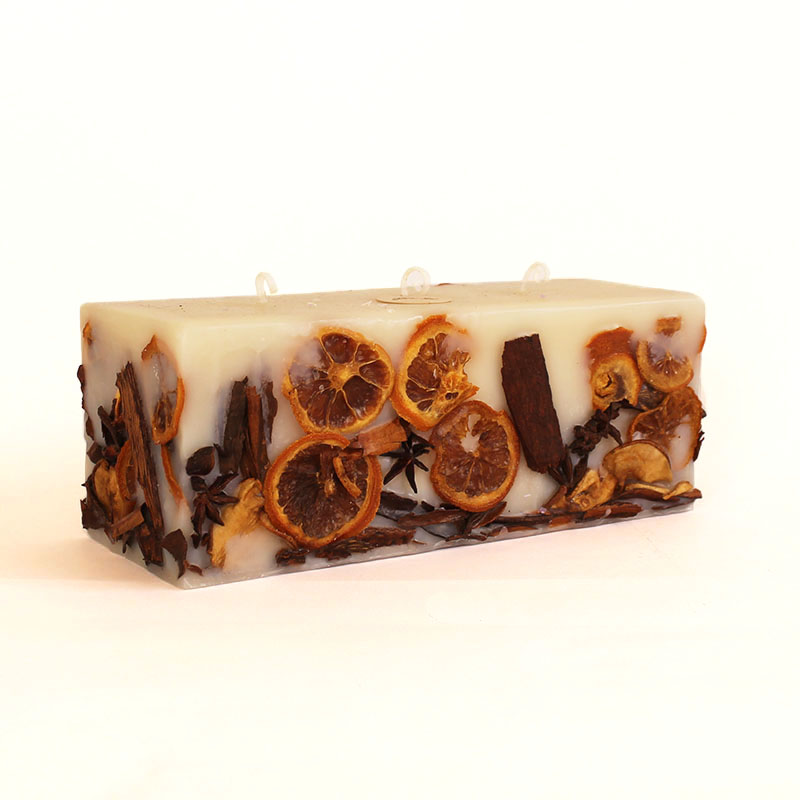 Bloque de naranja y canela 24x8 cm